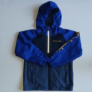 NWOT Columbia Kids Two-Tone Blue Raincoat